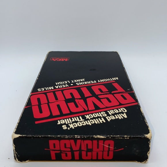 Psycho Alfred Hitchcock’s VHS Video Anthony Perkins Janet Leigh Horror - Picture 4 of 8